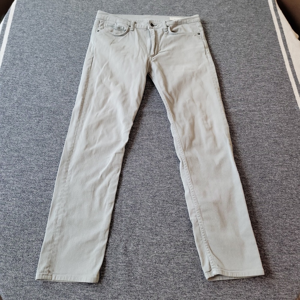Rag & Bone Fit 2 Slim Jeans Men's 32x30 Gray Blue Denim Mid Rise Straight Leg